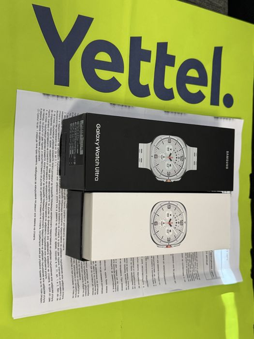 НОВ 47mm Samsung watch 8 Ultra LTE Yettel Гаранция 2027 Titanium White