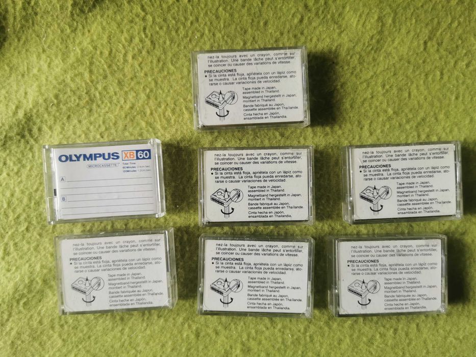 Microcasete audio de 60 si 90 min. TDK,Sony,Olimpus
