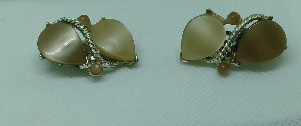 Винтажные серьги клипсы Ebay.
