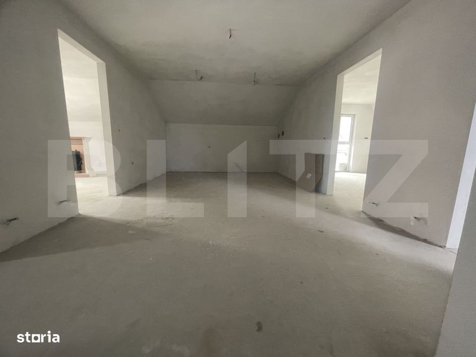 Casa individuala semifinisata, 4 camere, 10 ari teren si garaj