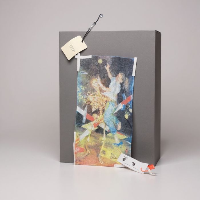 Off white - black art hoodie - size S