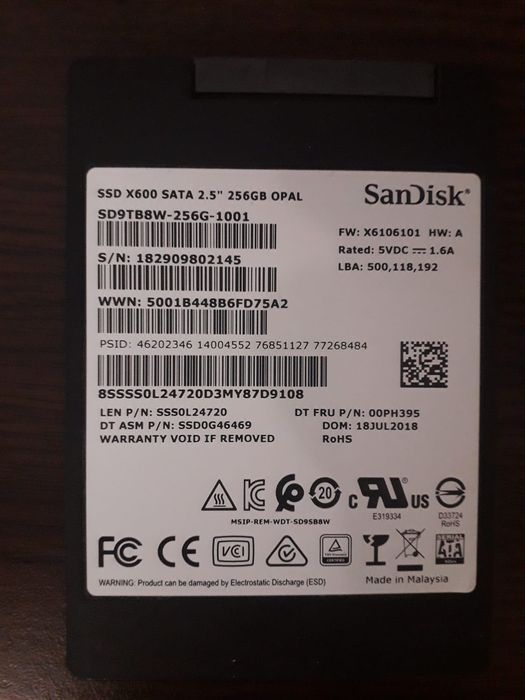 SanDisk SSD 256GB