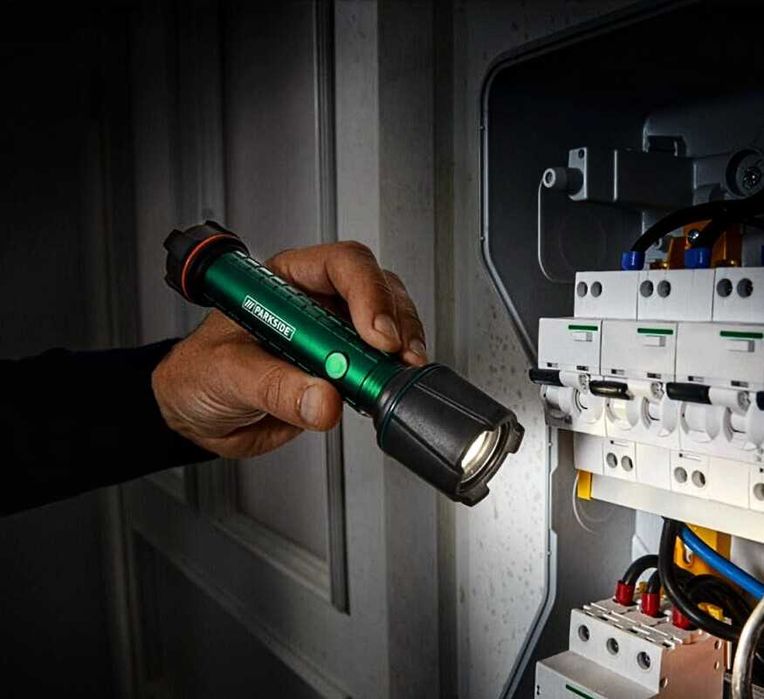 Нов Немски Фенер Parkside Парксайд 850lm лампа прожектор проектор 10W