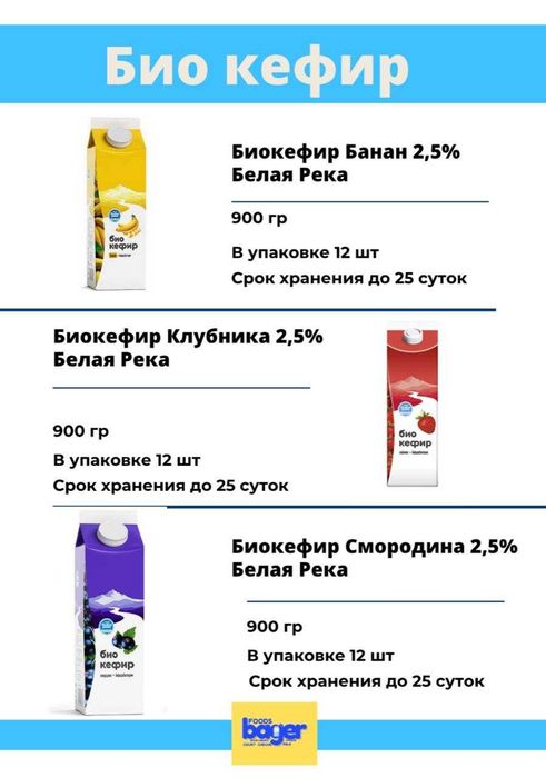 Биокефиры Белая Река