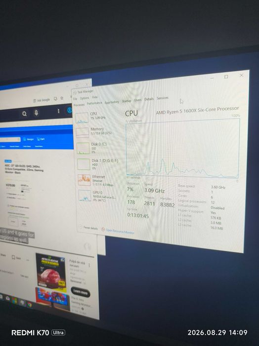 Calculator gaming unitate+monitor 1500 Lei