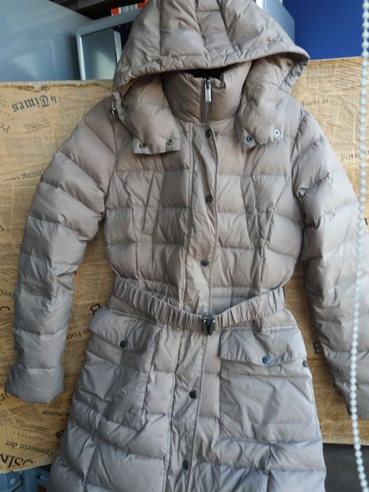дамско яке,зимно,дълго Пухено,шуба гъши пух,Benetton