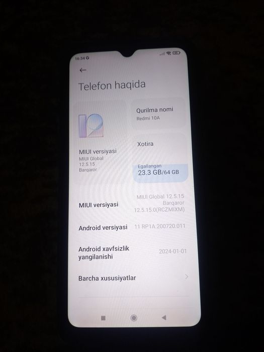 Redmi 10A 500ming