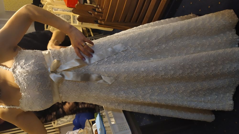 Булчинска рокля, цвят шампанско