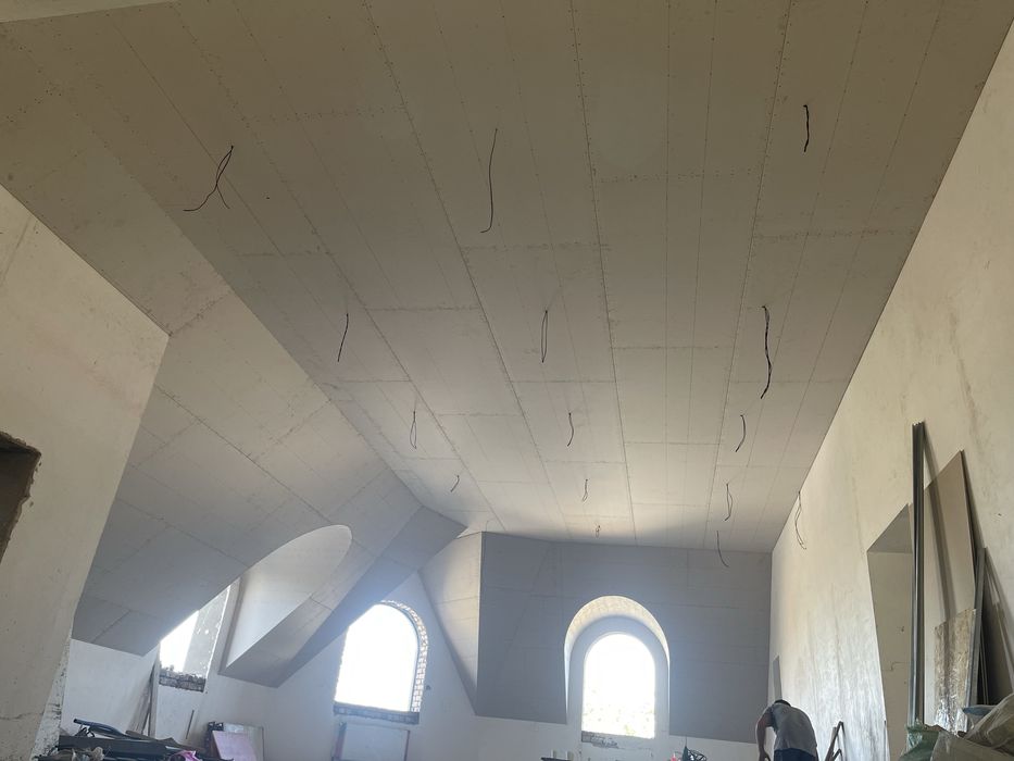 Гипсокартон монтаж и скритий рельс монтаж