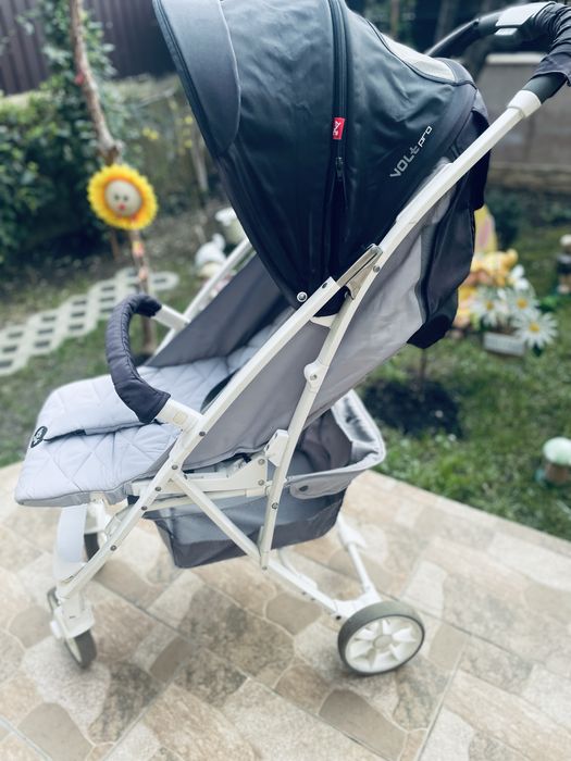 Carut copiii  gri cu alb