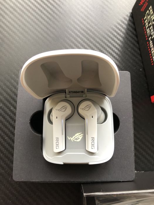 Безжични слушалки ASUS - ROG Cetra True Wireless, ANC, бели