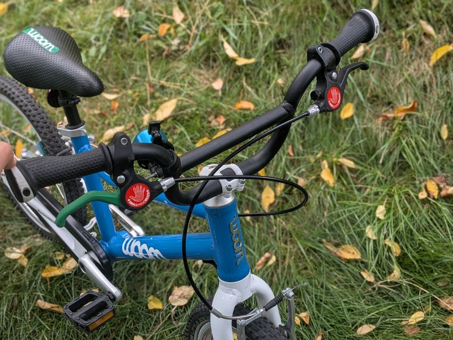 Bicicletă copii Woom 3 Albastră (16 inch) – Cumpărată în 2024