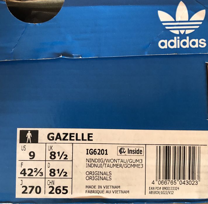 Adidas Gazelle ОРИГИНАЛНИ мъжки маратонки - 42/27см