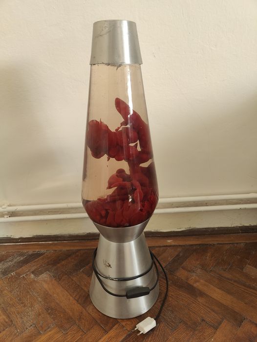 Lava lamp culoare  rosie