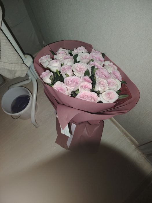 Букет роз розывые