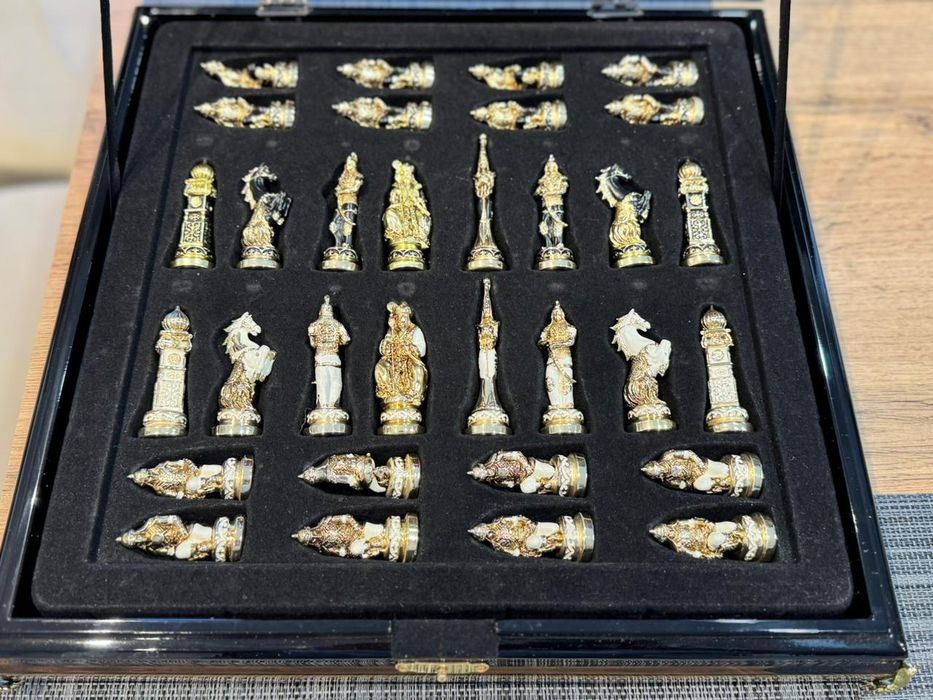 Шахматы айбар empire позолоченные