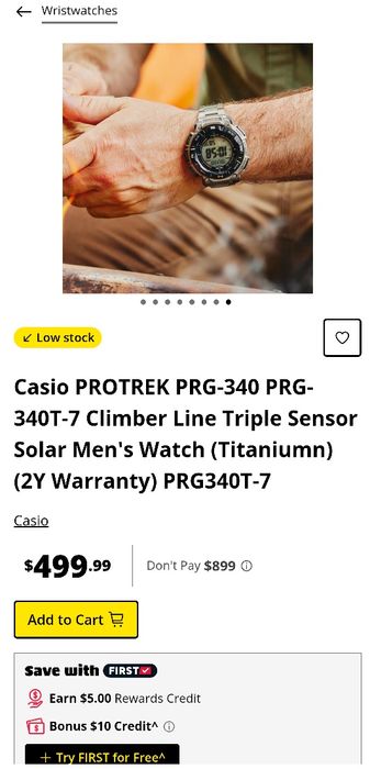 Casio pro trek PRG 340 T / Duplex LC Display , end..PRG 240T.