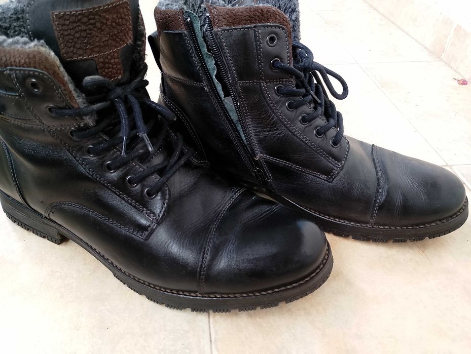 Мъжки боти от естествена кожа