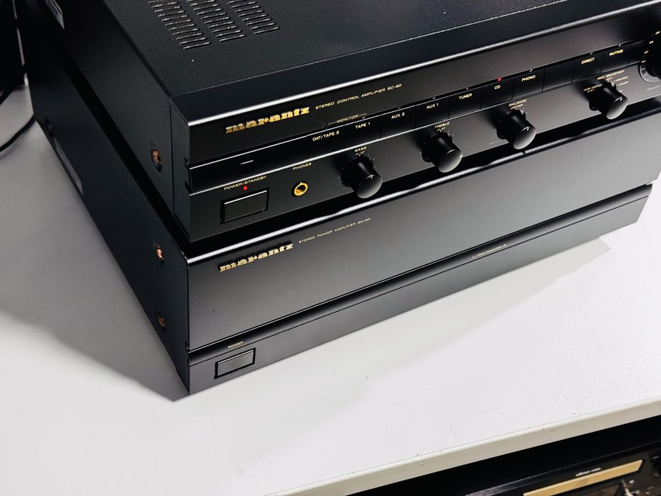 SET Bloc putere+preamplificator MARANTZ SM-80 + SC-80,100W RMS/8 ohmi