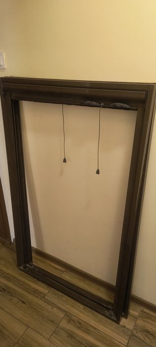 Алуминиеви ролетни комарници - кафяво 2 бр.