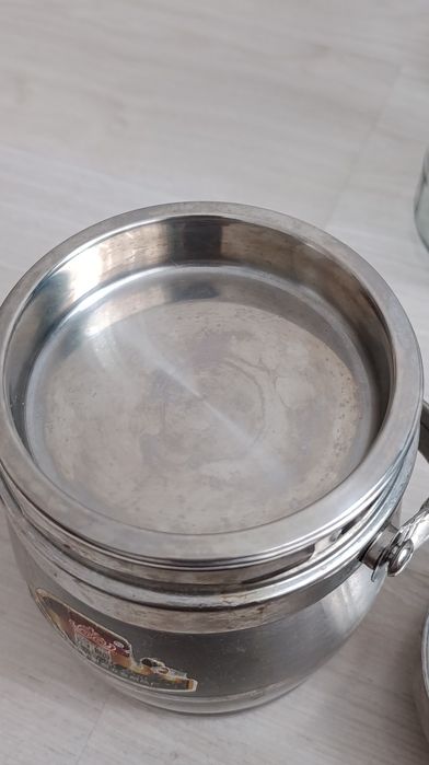 Термос для еды серый