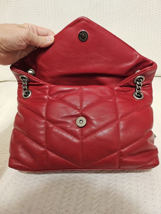 Geanta YSL din piele rosie