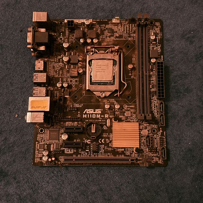 Дънна платка asus h110m-r + процесор i5 6500