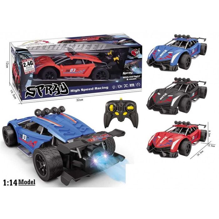 RC количка със спрей, 4x4, дрифт, 2.4G, 30-50м, пълен комплект