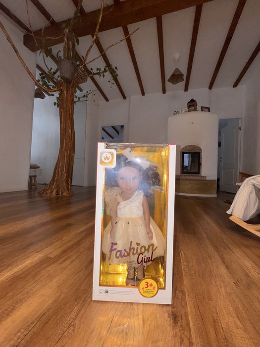 Papusa Mappy Fashion 46cm cu rochiță bej jucarii fetite