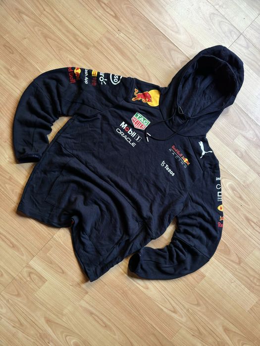 Hanorac hoodie sweater pullover Puma Oracle Red Bull Racing F1 2022 season navy cotton size M
