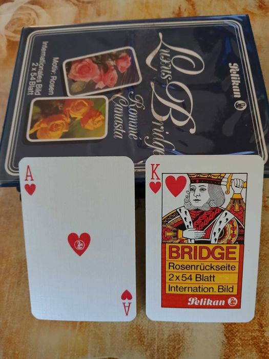 Луксозни немски стари карти за игра Pelikan, произведени в Берлин