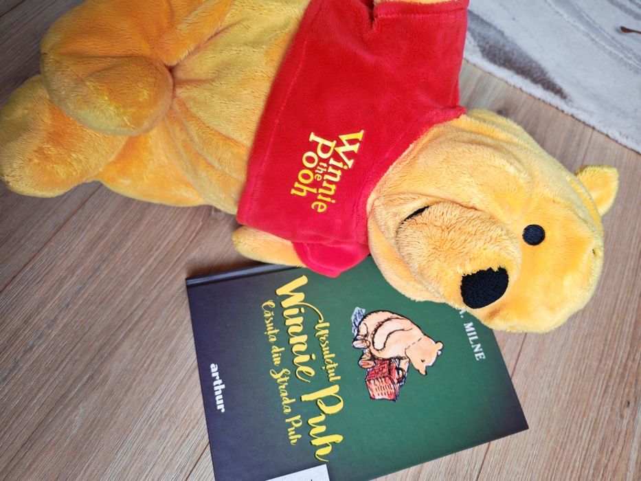NOI! Set pluș + carte - Winnie the Pooh - stare impecabila
