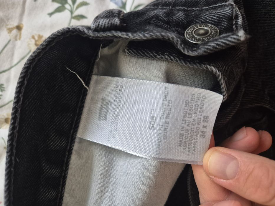 Levi's 505 straight fit black