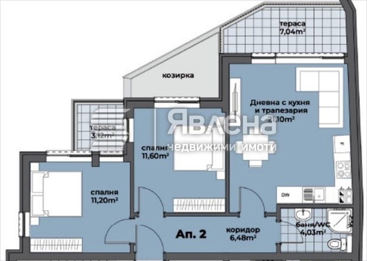 Продава се Тристаен апартамент в Варна, Аспарухово - 93 кв.м за 1538 €/кв.м - Снимка #2