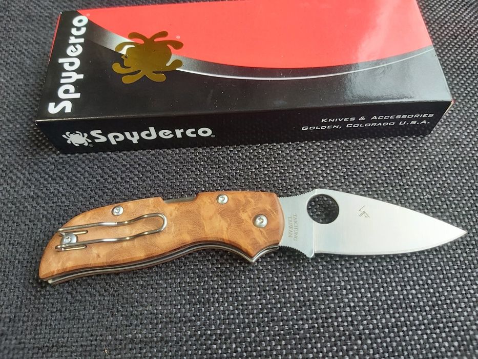 Сгъваем нож Spyderco Chaparral,дръжка Birdseye Maple, С152