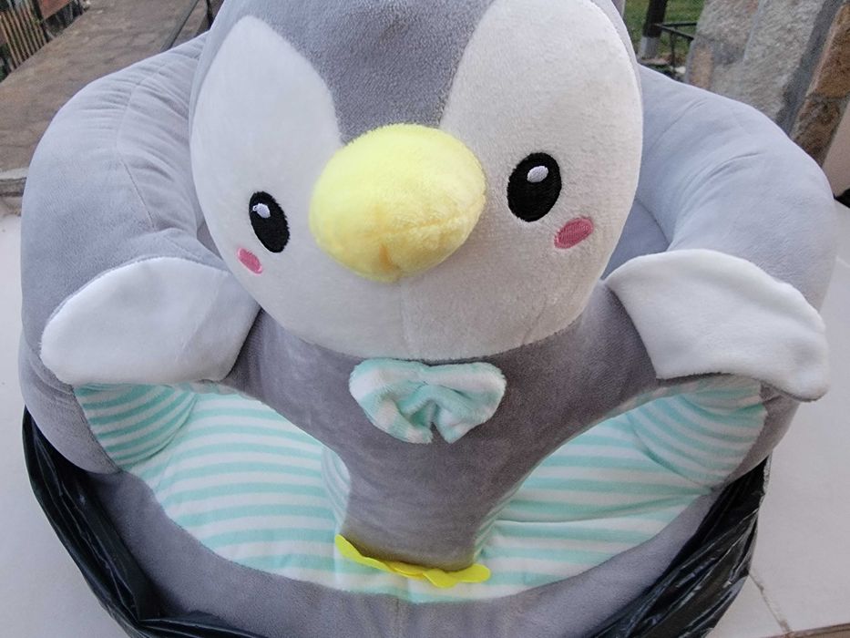 Бебешки фотьойл Пингвинче с опора – като нов