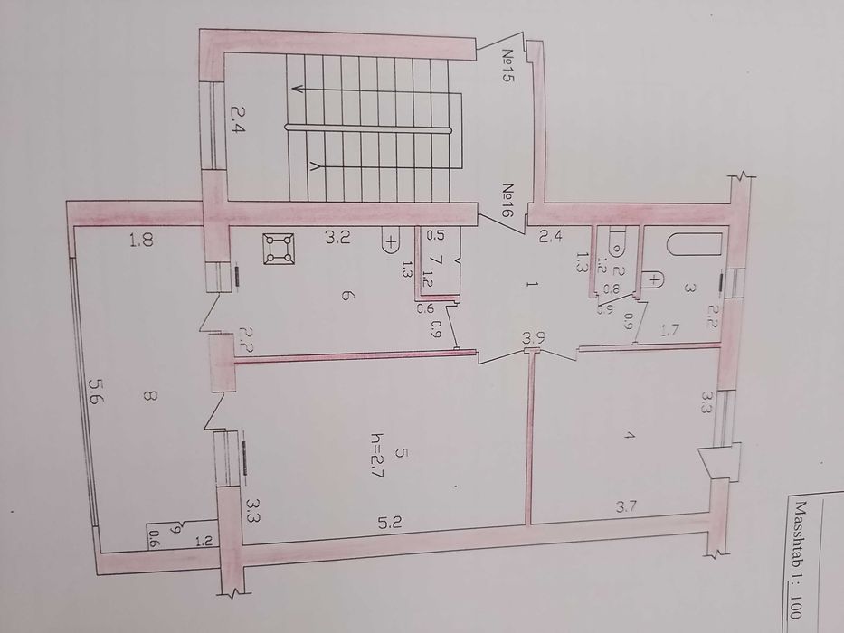 2 xonalik kuvartira sotiladi
