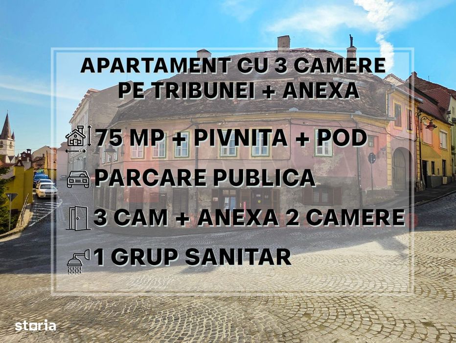 Ap. 3 Camere + Anexa | Eleganță autentică pe Strada Tribunei | VIDEO — fotografia 1