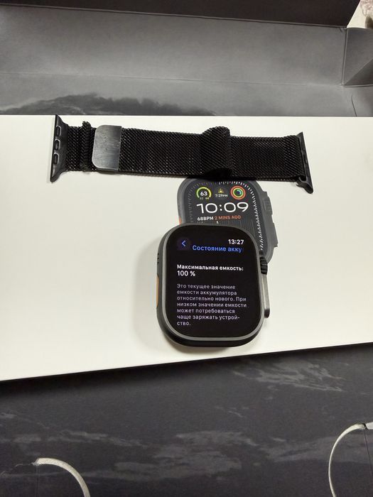 Apple Watch Ultra 2 Black Ocean Band 100% ёмкость