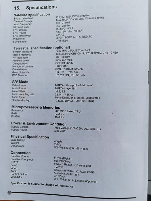 Приемник сателитен VOLTEL MX 2бр. и сплитери