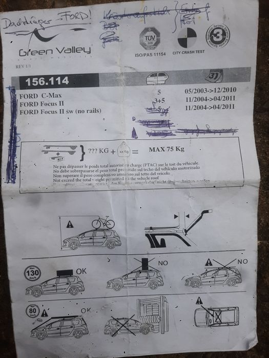 bari transversale ford focus 2004-2011 sau ford c -max