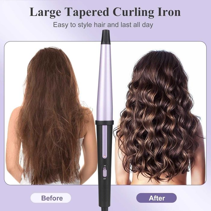 Маша за къдрене на коса, 19-32MM професионална керамична с ръкавица