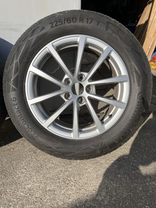 Jante originale Audi A6, si anvelope Continental 225/60/17