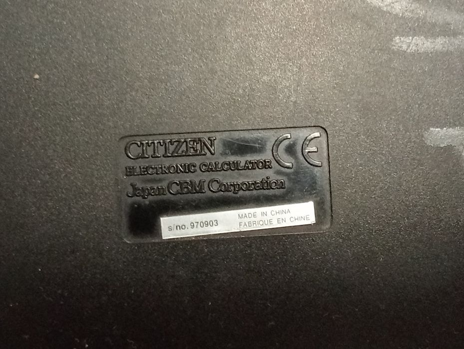 Калькулятор Citizen SDC-414