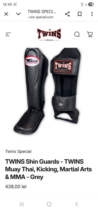 Casca box Top Ten si tibiere Twins