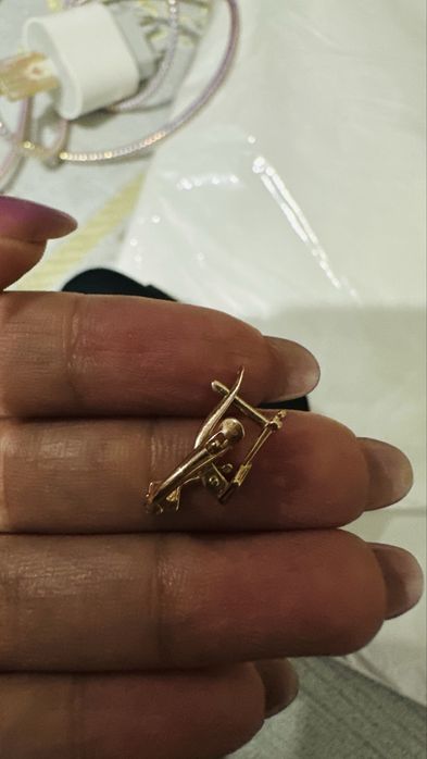 Детский серьги 1 грамм