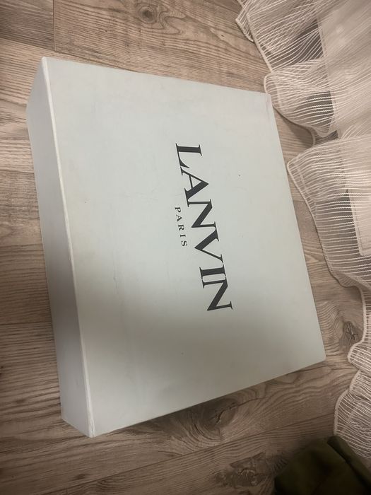 lanvin size 42 negru/maro