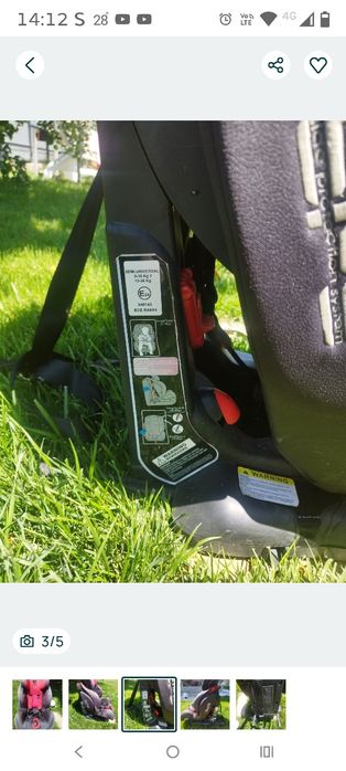 Scaun auto, 36 kg, isofix