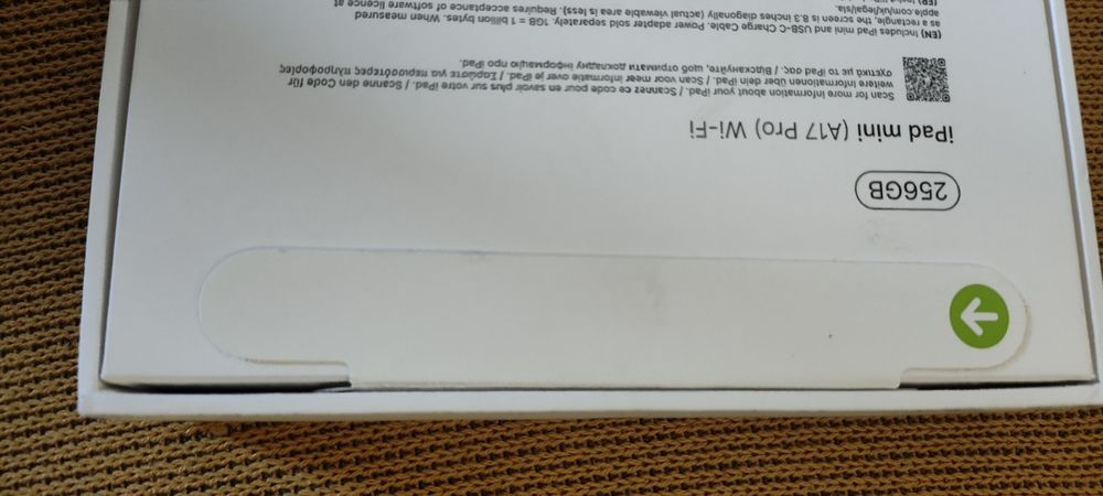 Ipad mini A17 Pro Wi-Fi 256gb Model A2993