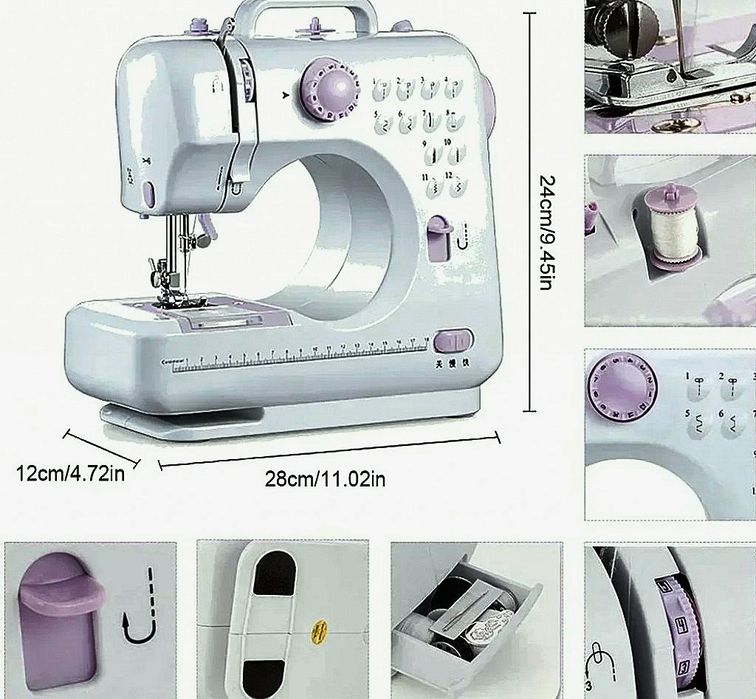 Мини шевна машина с 12 различни вида шевове SM-505A